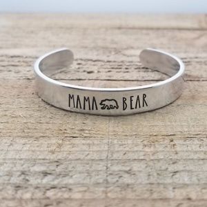 Mama Bear Bracelet Cuff